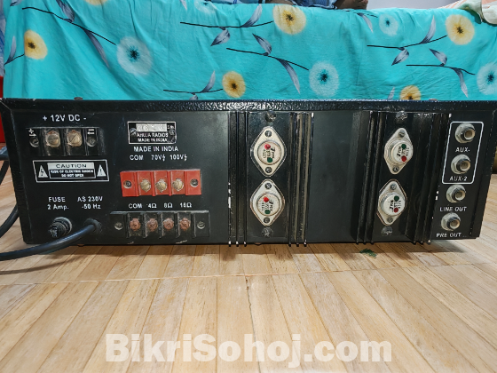 Amplifier with 2 speaker box